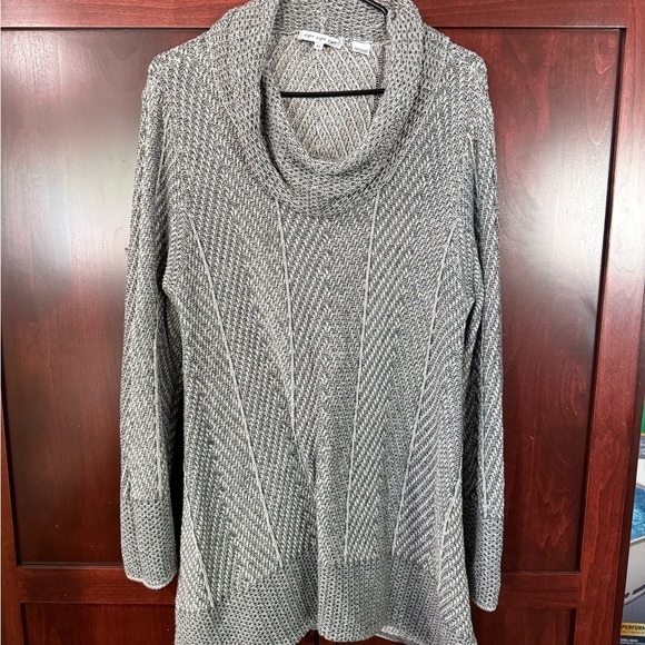 eight eight eight Sweaters - Eight Eight Eight Gray Knit Cowl Neck Sweater